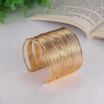 Gold Plated Multilayer Wire Bracelet