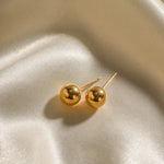 Gold ball Earring