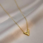 V shape Pendant Necklace