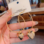 Korean Golden Heart Shape earring