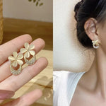 Flower Stone Earrings