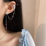 Silver Crystal EarCuff