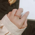Rosegold Little Flower Bloosom Korean Ring