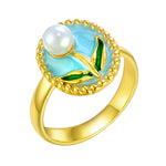 Resin Pearl Ring