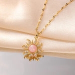 Pink Pearl Pendant Necklace