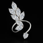 Diamond Leaf Ring
