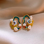 Resin Flower Earrings