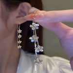 Long Flower Earrings
