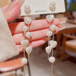 Pearl Hanging Heart shape