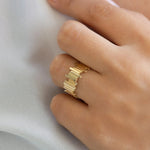 Gold Plated Zig zag Ring