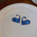 Bluestone Heart Earrings