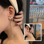 Western Straight Crystal Korean earring