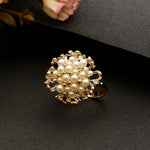 Gold Plated Pearl Ring