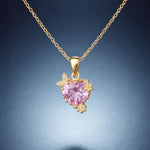 Pink Stone Pendant Necklace
