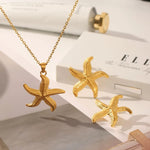 Star Fish Set of Necklace and Earring