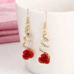 Rose Shape Twisted Korean earring