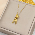 Gold Plated Hug Necklace