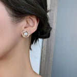 Pearl Diamond Earrings