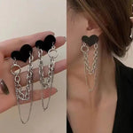 Heart chain Earrings