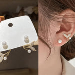 Pearl Whale Shape Korean earring