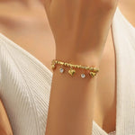 Small Heart Diamond Bracelet
