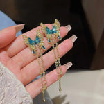 Blue Butterfly shape Earrings
