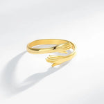 Gold Plated Hug ring