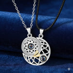 Sun Moon ILY💞 Projection Couple Necklace
