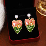 Resin Heart Shape Earring