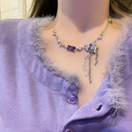 Purple Stone Necklace