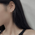 Heart Shape Silver Korean earring