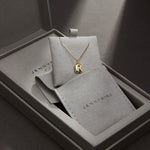 R Bubble Letter Pendant Necklace
