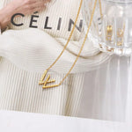 W shape Pendant Necklace
