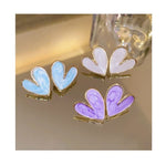 White Heart' Shape Korean Stud