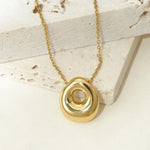 O Bubble Letter Pendant Necklace