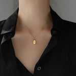 Star Rectangle Pendent Necklace
