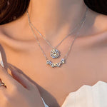Trending Magnetic Flower Shape Korean Necklace