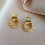 Gold Plated Spiral Earring
