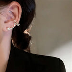 Golden Twisted Korean Earjacket