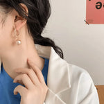 Gold Plated Round Shape Korean earring