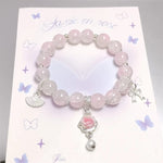 pink Ocean Beads Bracelet