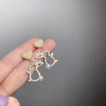 Korean Small Pearl Rabbit Earring