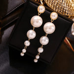 pearl droping Korean earring