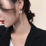 D Shape Korean earring