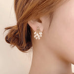 Korean water Drops Style Pearl Earring