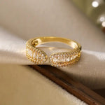 Gold Plated Diamond Ring