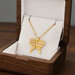 Gold Plated Butterfly Necklace