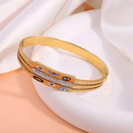 Gold Plated Kada Bracelet