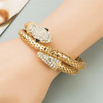 Gold Plated Snake Bracelet