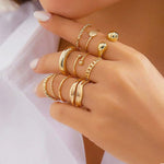 Set Of Gold Plated Rings